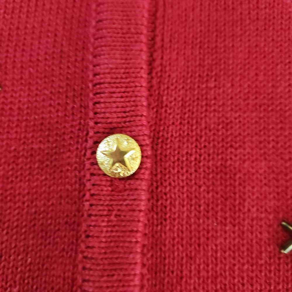 Croft & Barrow Lrg 4th of July Embroidered Button Cardigan‎ Vintage Patriotic - Picture 6 of 13